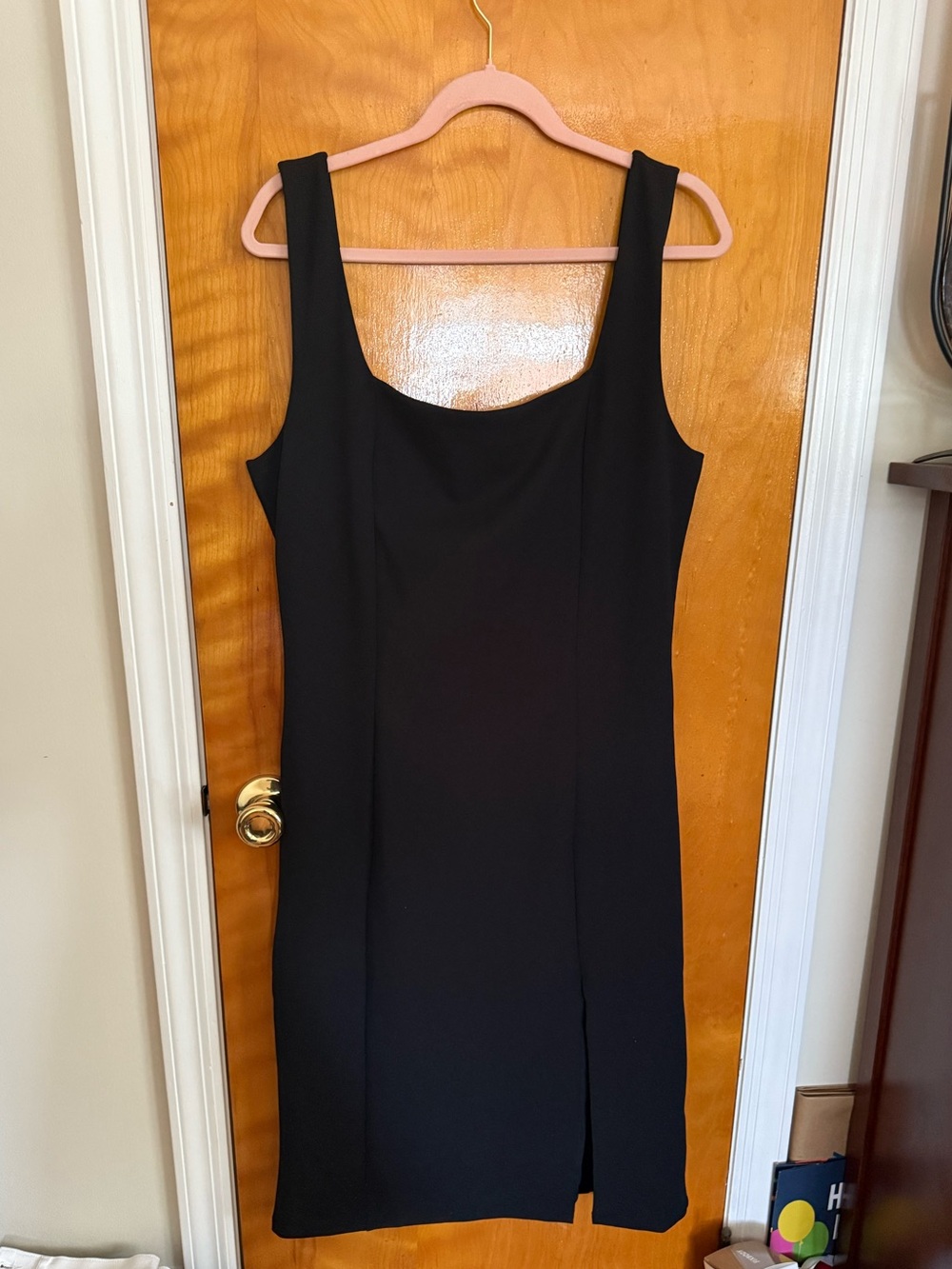 Express Black Midi Tank Sheath Dress